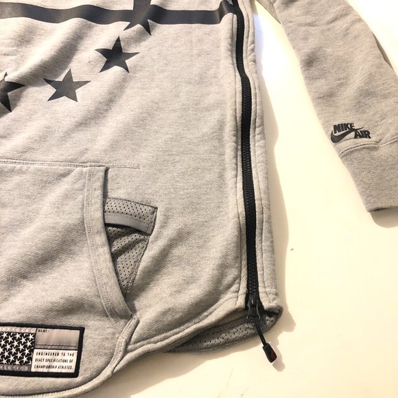 Nike, sweatshirt with side zippers and front pockets, Mens Large - Picture 4 of 8